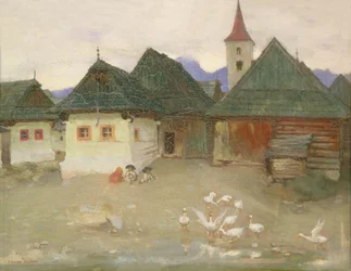 Vanuit onze ramen in Vazsecz, c.1905-09